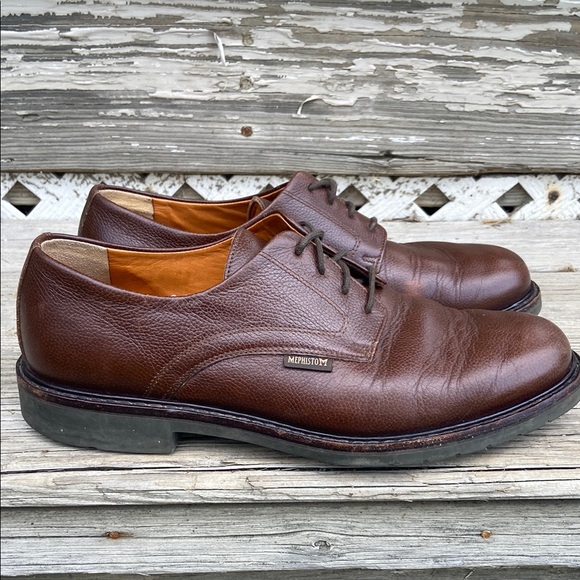 Mephisto Marlon Chestnut Brown Leather Lace Up Shoes Men\'s Size 9.5 main image 5